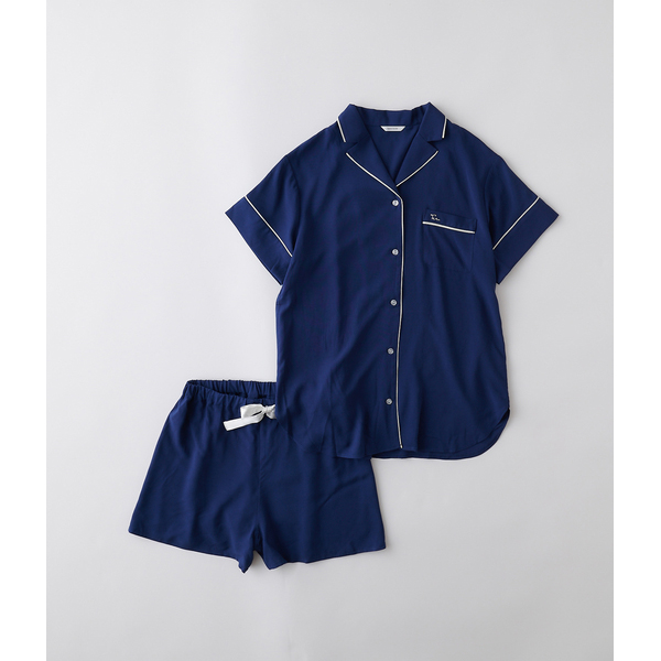 テリトワール 【セットアップ】接触冷感半袖シャツ＋ショートパンツSET