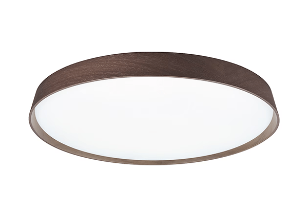 LED木製シーリングライト 調光調色機能付 6畳 ダークブラウン