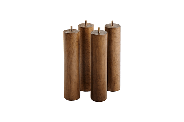 木製脚・26ｃｍ／ブラウン（M8）4本組・ブラウン