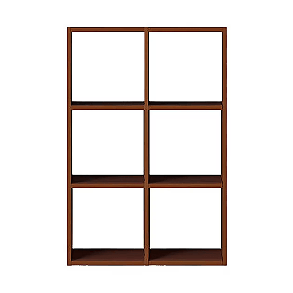 スタッキングシェルフセット・3段×2列・ウォールナット材