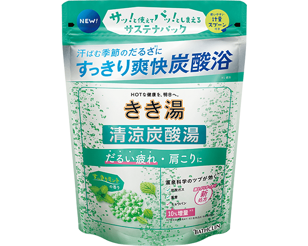 バスクリン-きき湯 清涼炭酸湯〈すっきりミントの香り〉