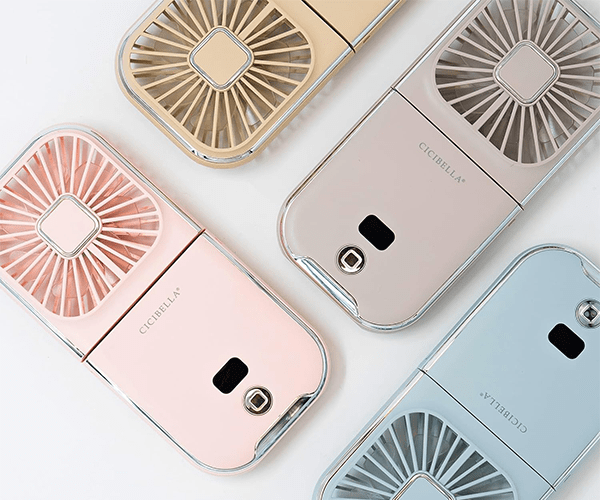 シシベラスポーツ 5way 首掛けハンディファン